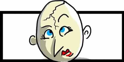 Gabrielle's cracking head